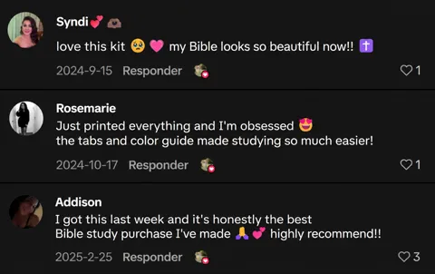 Real customer comments